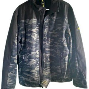 WEATHERPROOF Camouflage Waterproof Jacket - Men's Medium (Camo Black)
